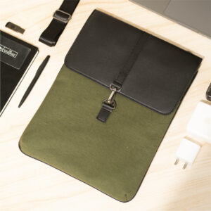 Backbenchers Albert Croco Laptop Sleeve cum Sling bag - Green