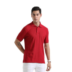 Swiss Military Plain Polo T-Shirt - Red