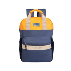 Upper Case Vegan Leather Laptop Backpack 7A - Blue